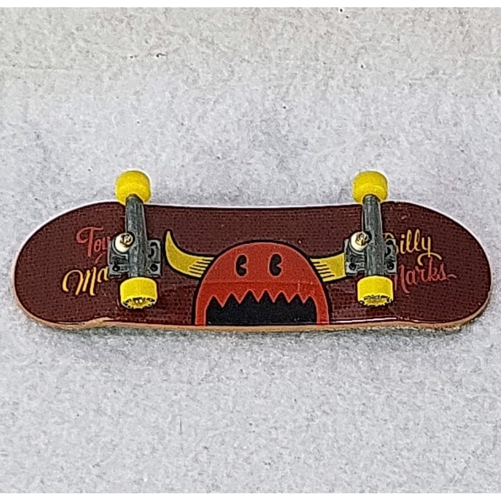 Vintage Tech Deck Toy Machine Billy‎ Marks Yellow Orange Devil Save It Graphic